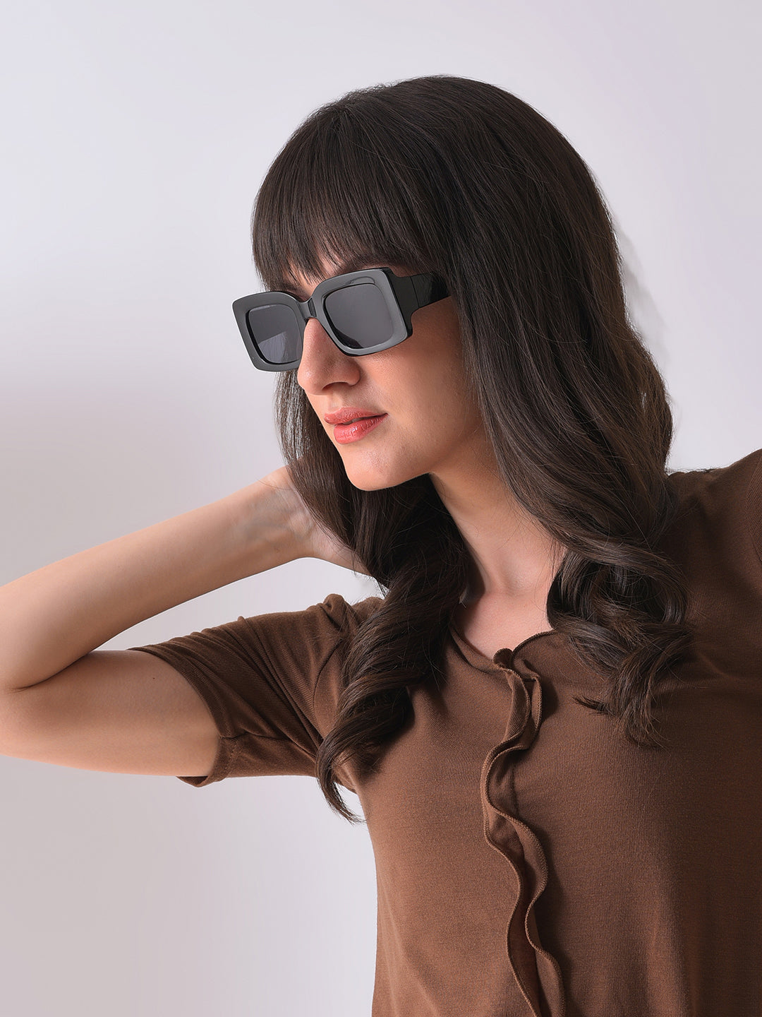 Black lens wayfarer sunglasses online