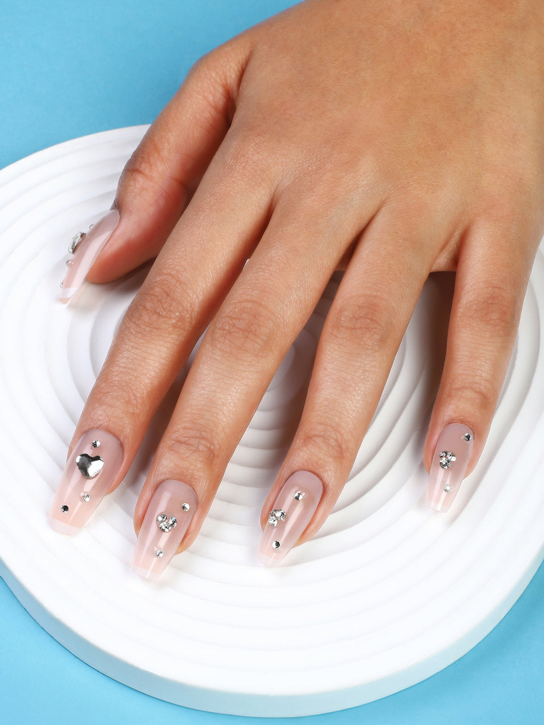 The Bijou Press-On Nails - Nude Pink