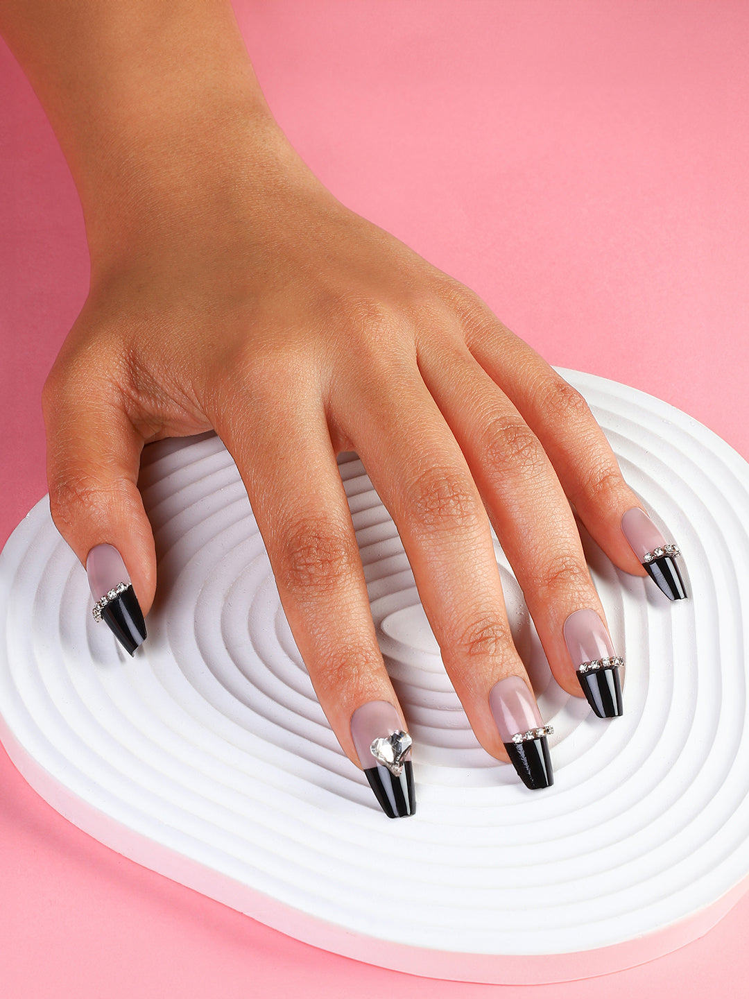 The Block Cuore Press-On Nails - Raven Black