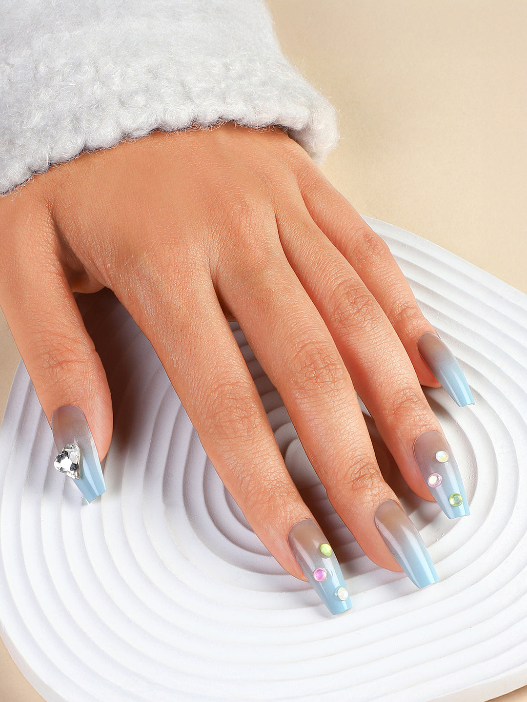 The Sirã¨Ne Press-On Nails - Powder Blue