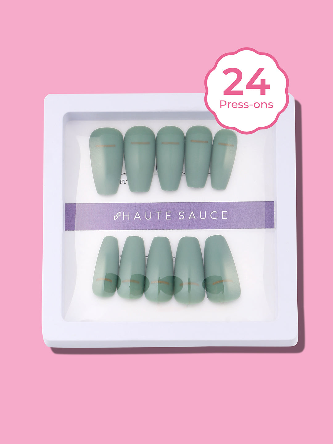 The Viridescent Press-On Nails - Jade Green