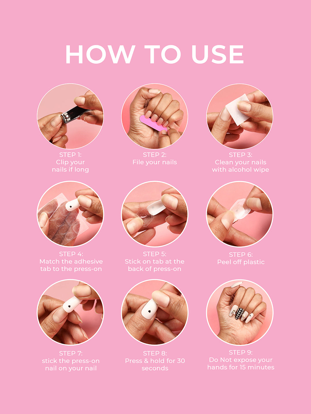 The Rosa Press-On Nails - Soft Pink