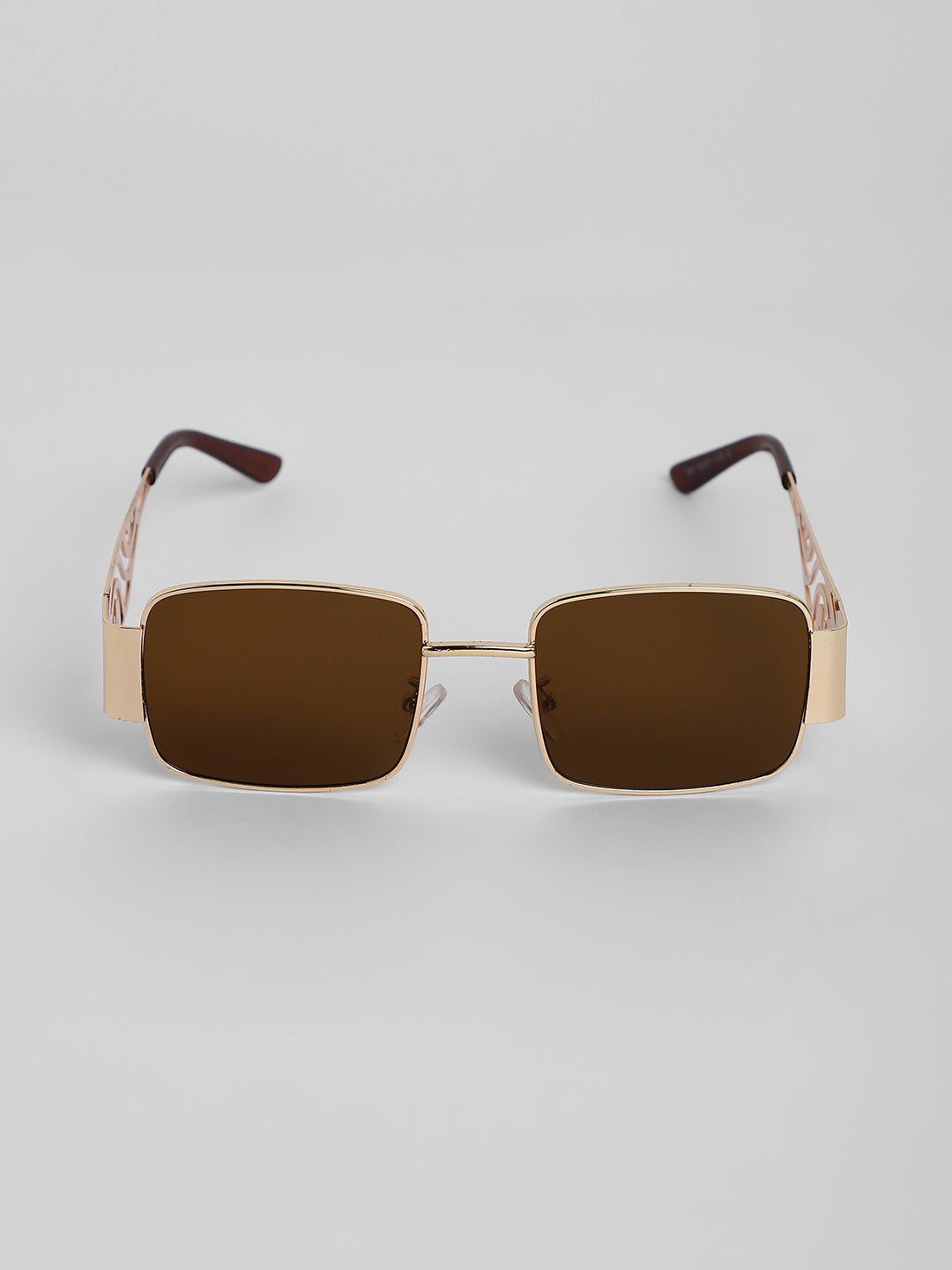 The Swirl Rectangular Sunglasses - Coffee Brown