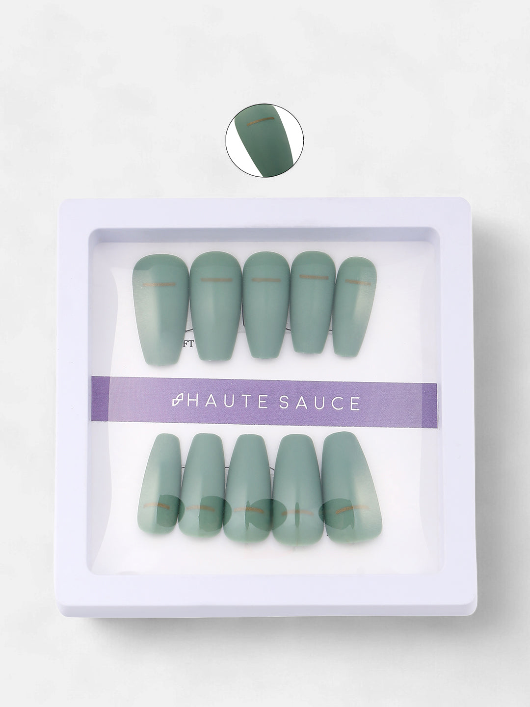 The Viridescent Press-On Nails - Jade Green