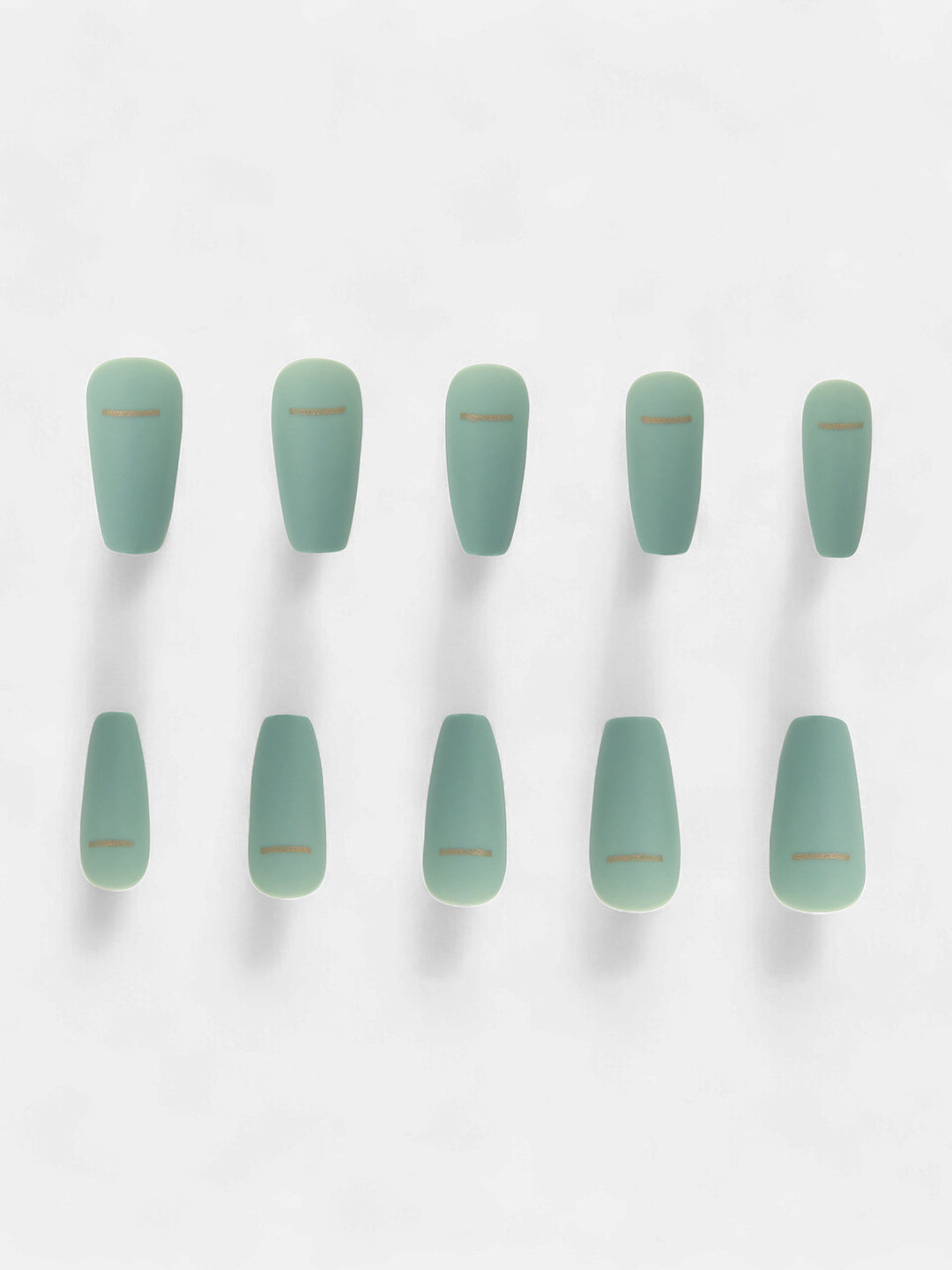 The Viridescent Press-On Nails - Jade Green