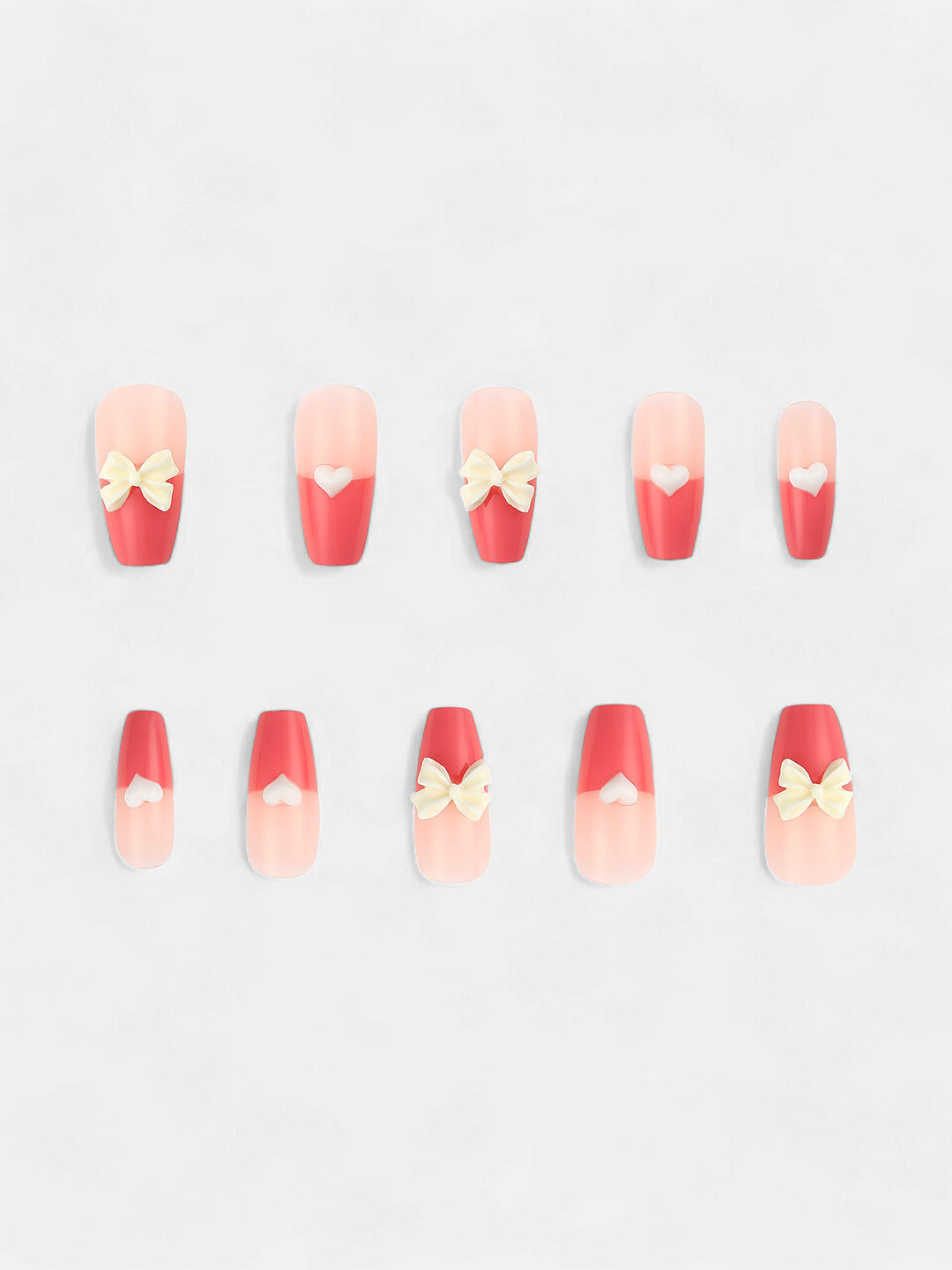 The Arc Cuore Press-On Nails - Watermelon Pink