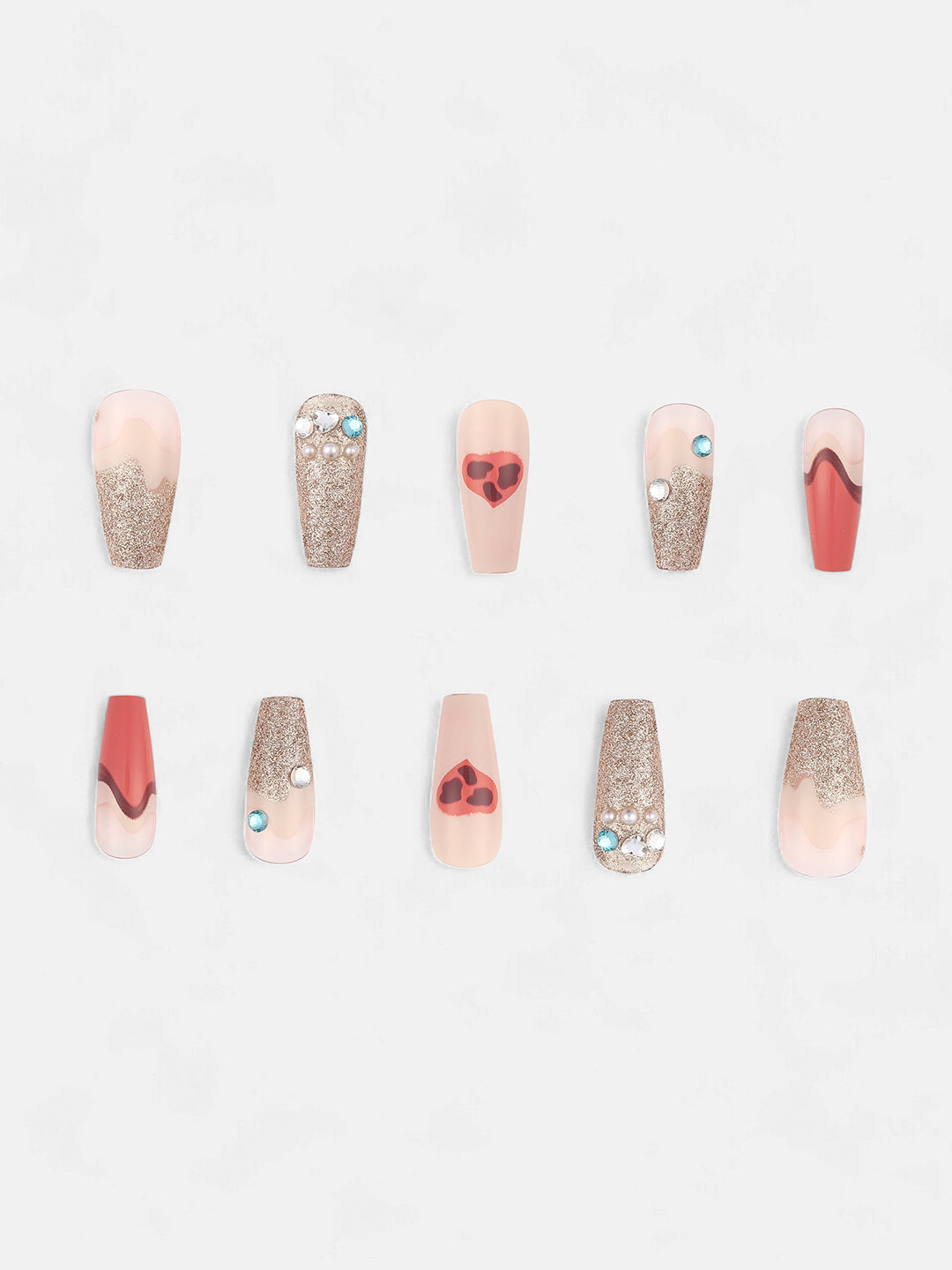 The Astratta Press-On Nails - Salmon Pink