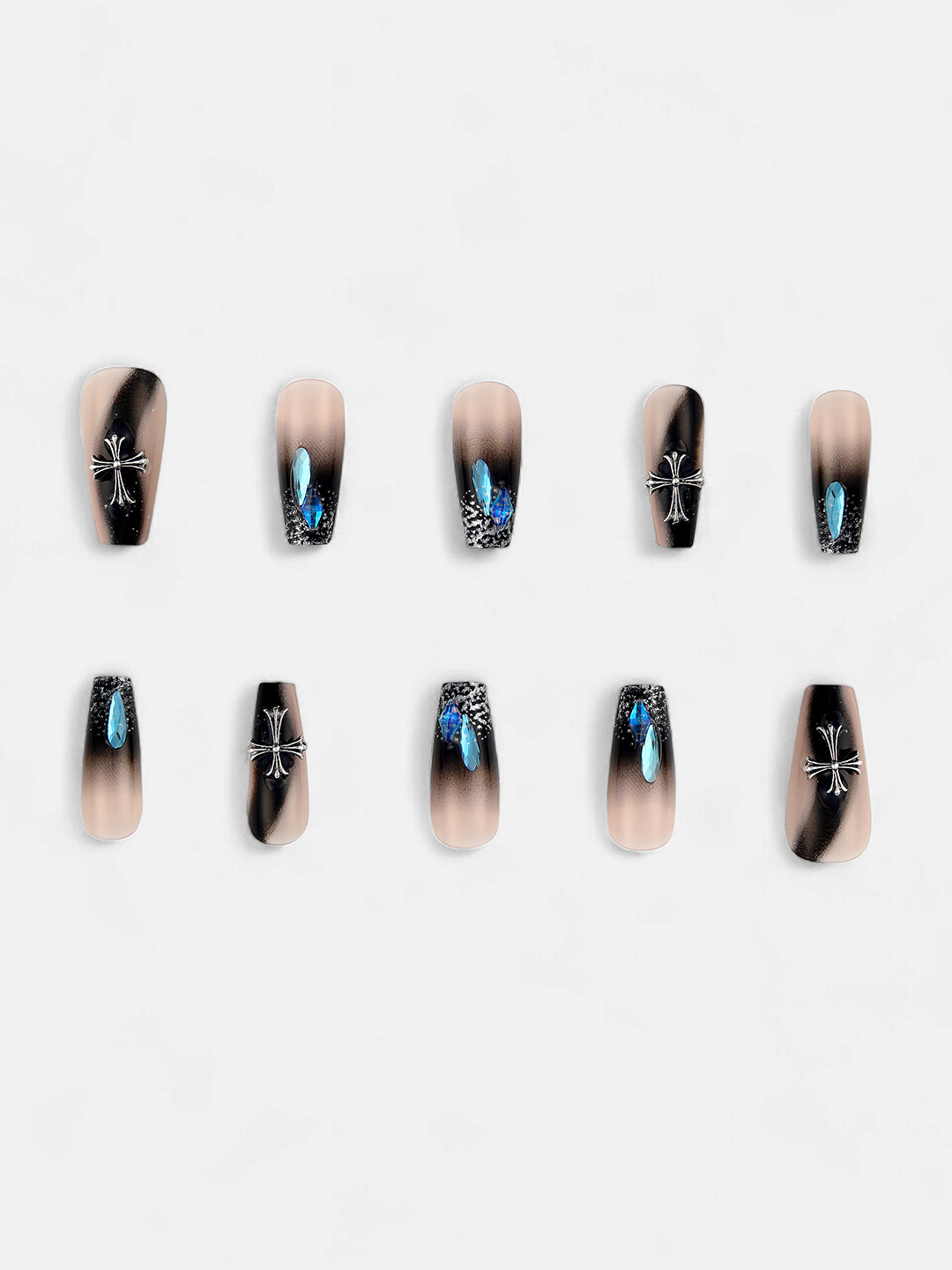 The Moo Press-On Nails - Onyx Black