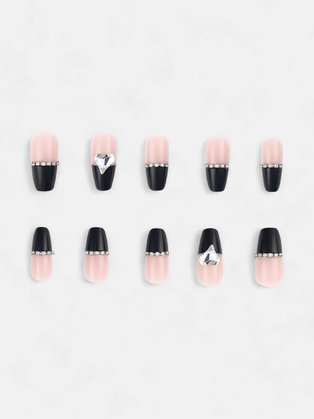 The Block Cuore Press-On Nails - Raven Black