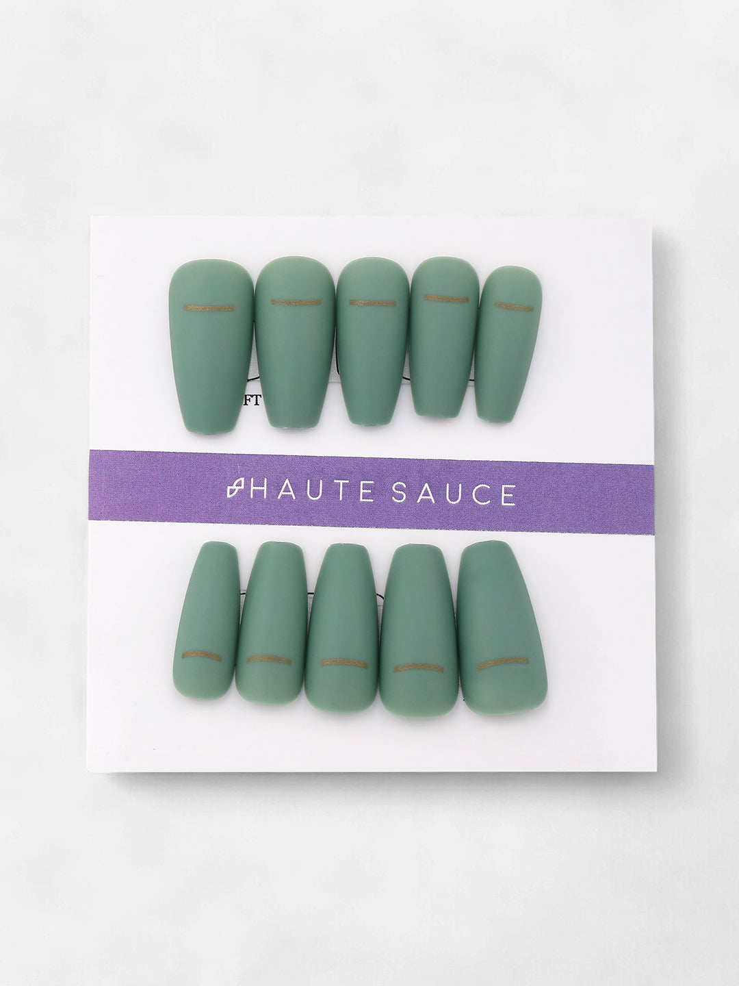 The Viridescent Press-On Nails - Jade Green