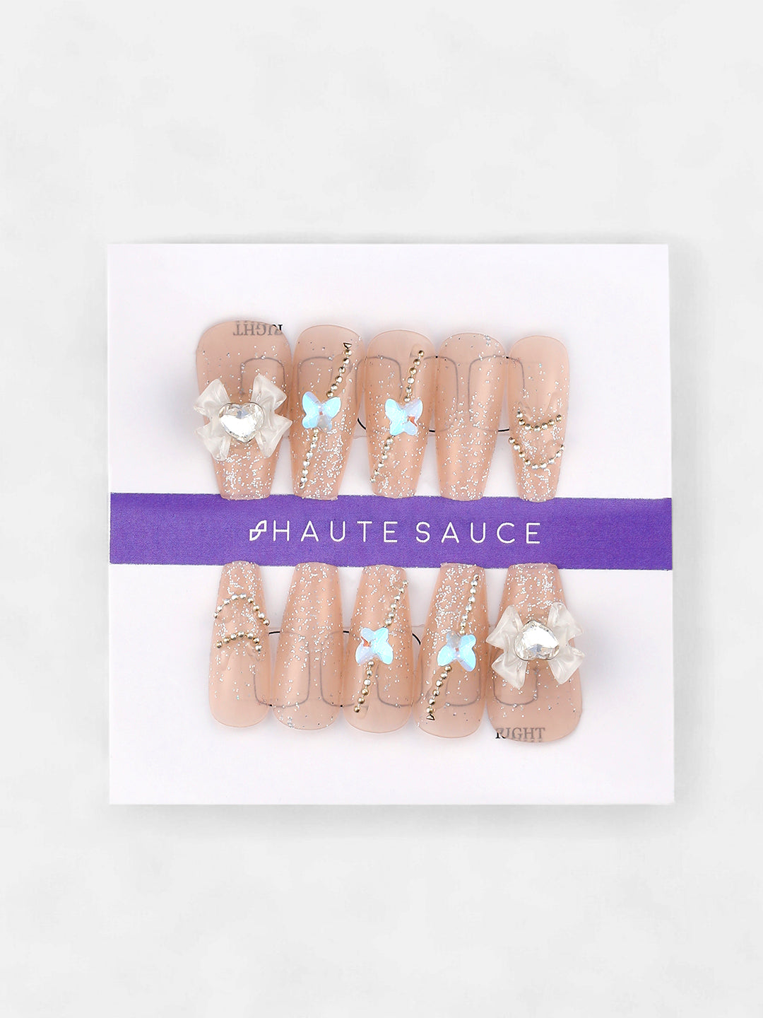 The Coquette Press-On Nails - Soft Pink