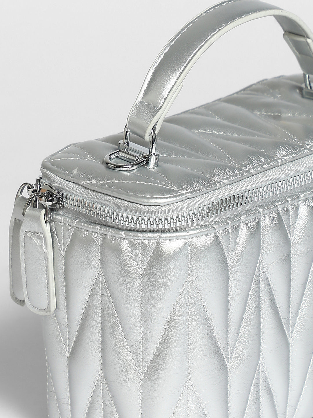 Quilted Box Bucket Bag