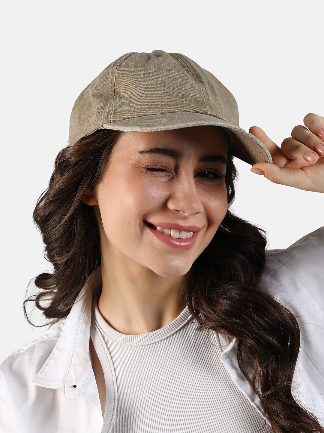 Solid Baseball Cap - Oatmeal