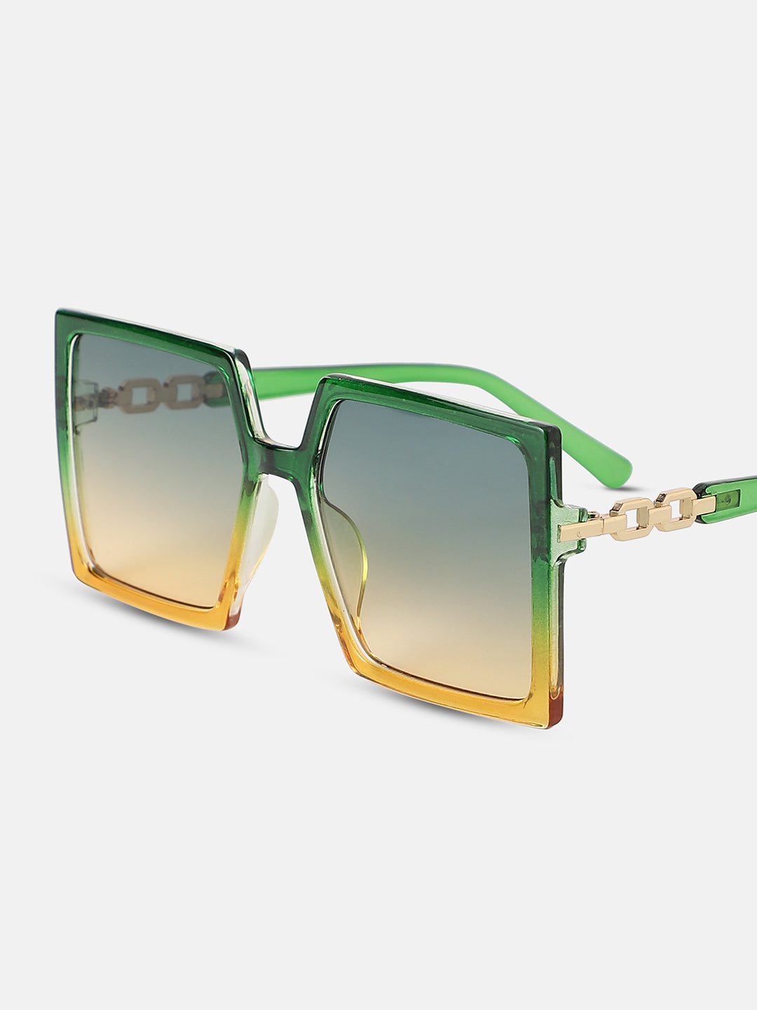 Gradient Oversized Sunglasses - Green