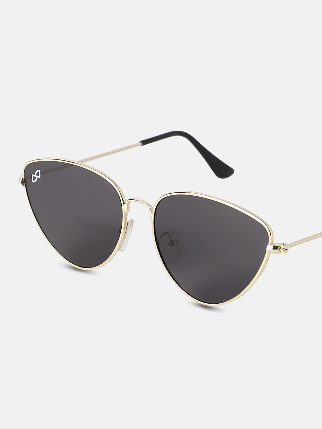 Full Rim Cateye Sunglasses - Gold