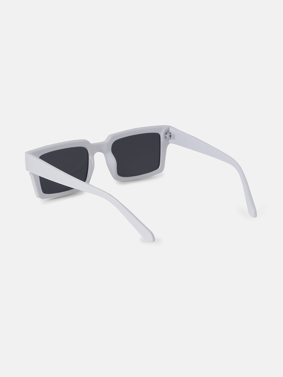 Full Rim Rectangular Sunglasses - White