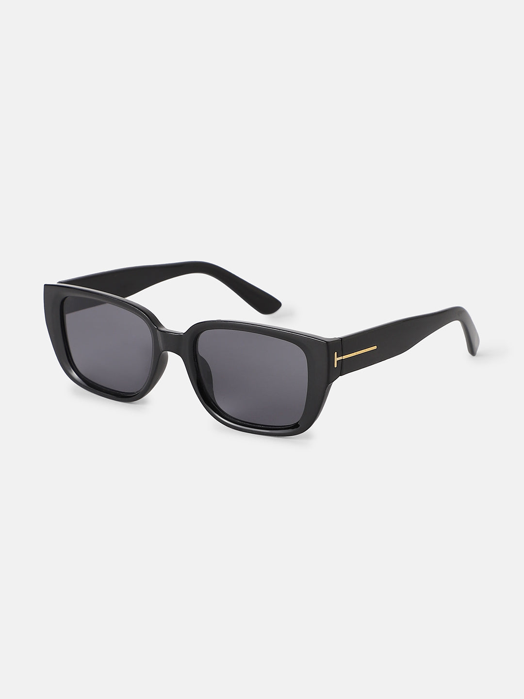 Women's Full Rim Rectangular Sunglasses - Black