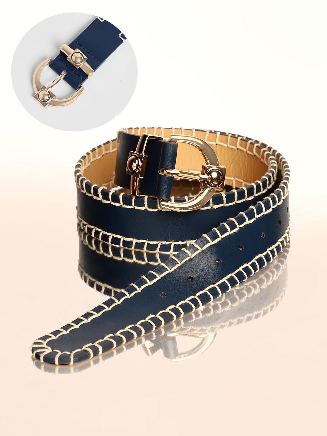 The Mariner Buckle Belt - Prussian Blue