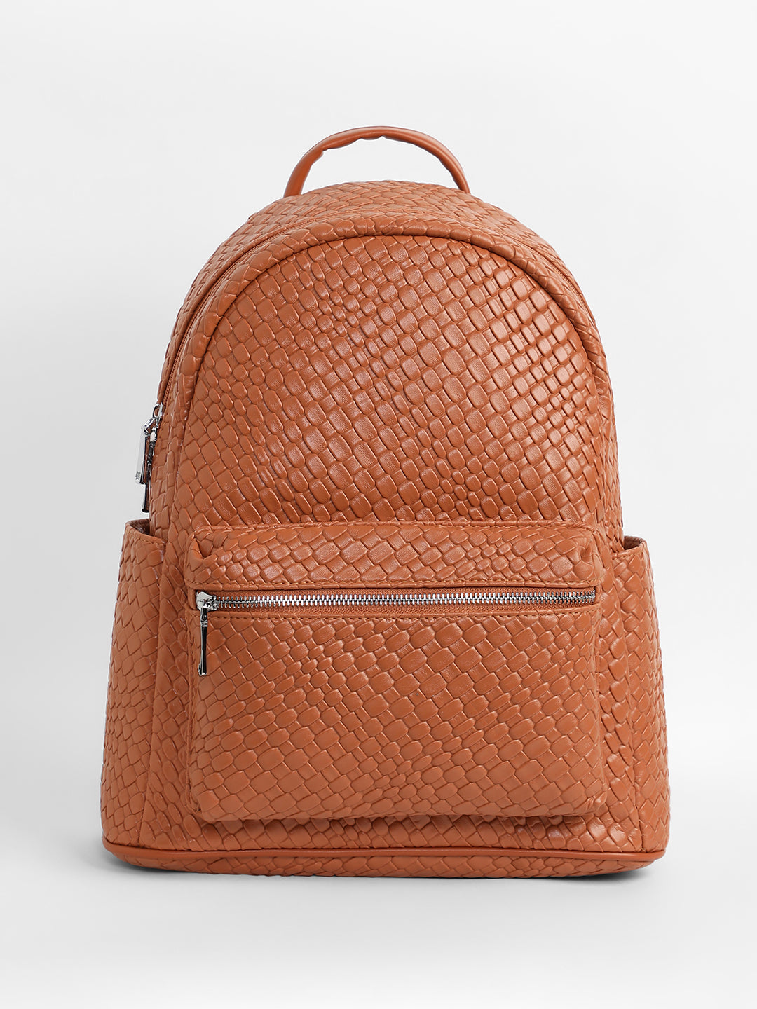 The Weave Curve Backpack - Sienna Brown