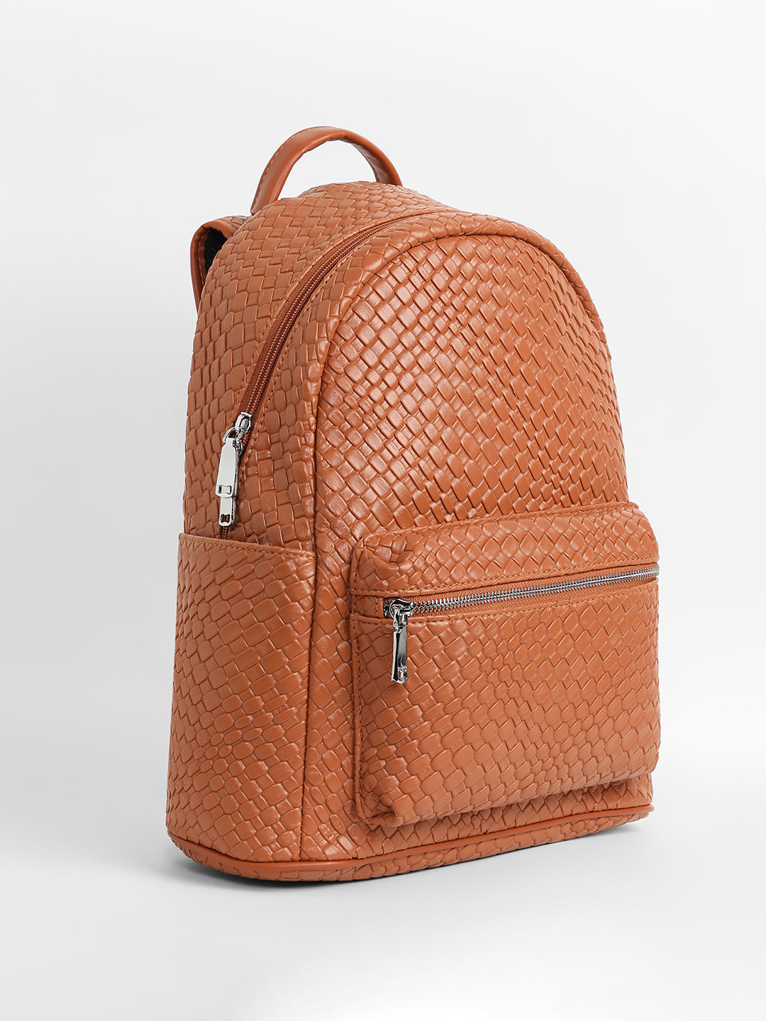 The Weave Curve Backpack - Sienna Brown