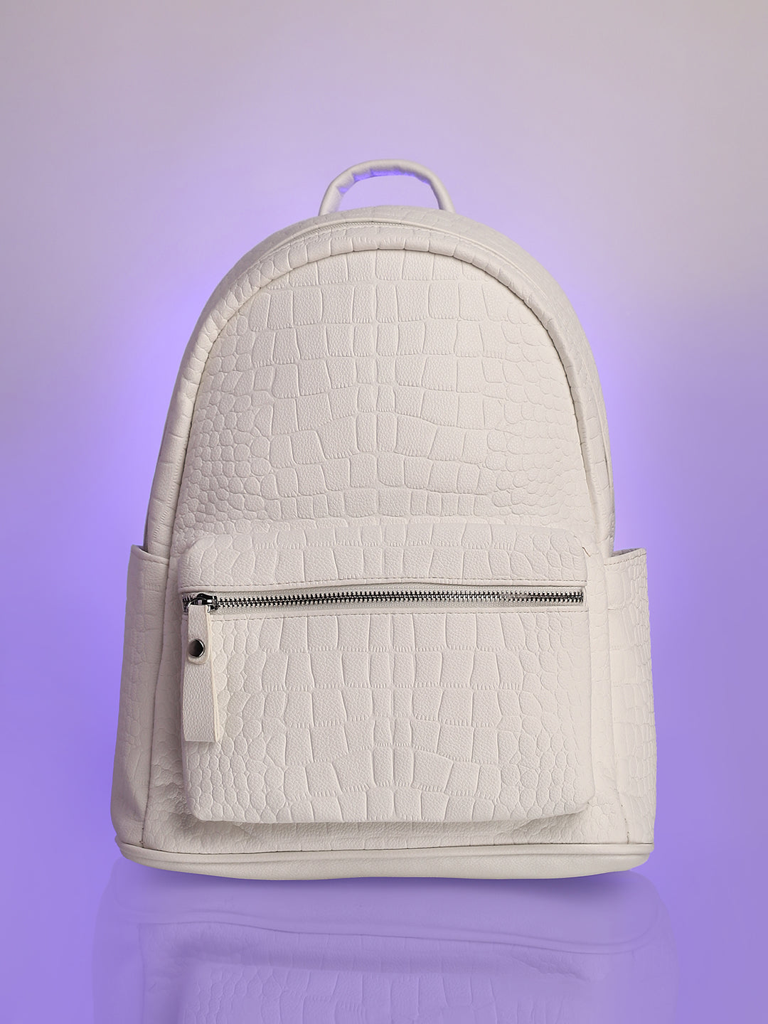 The Croc Curve Backpack - Daisy White