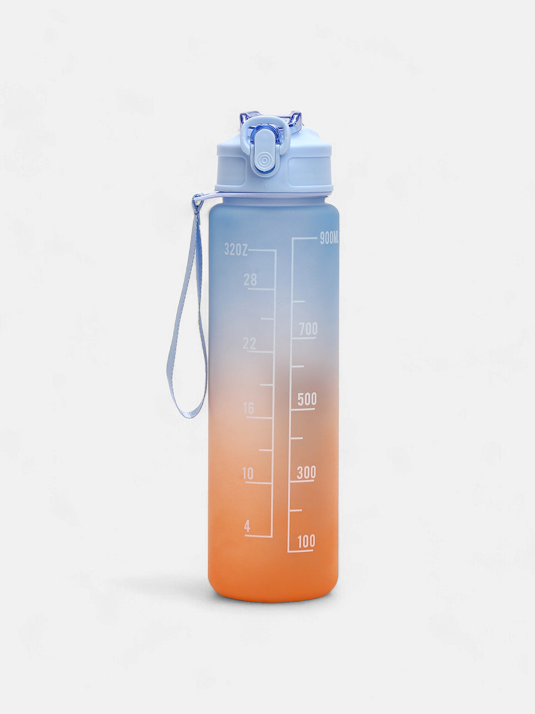 The Hydration Itinerary Sipper (900 Ml) - Powder Blue & Pumpkin Orange