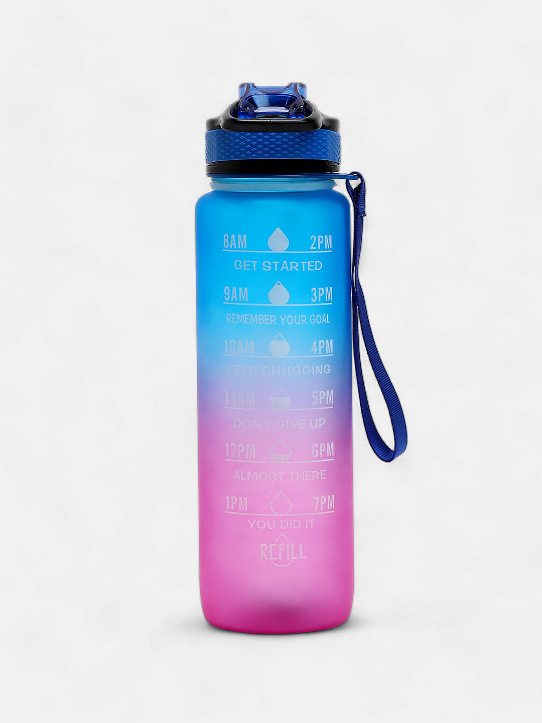 The Hydration Itinerary Sipper (1000 ML) - Indigo Blue & Amethyst Purple