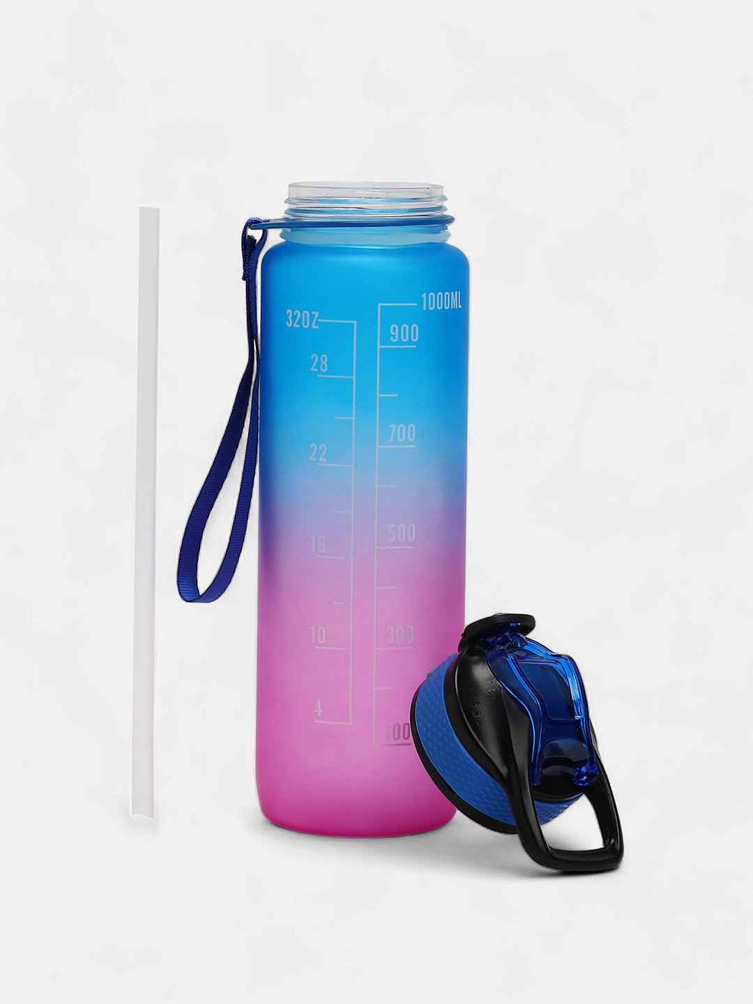 The Hydration Itinerary Sipper (1000 Ml) - Indigo Blue & Amethyst Purple