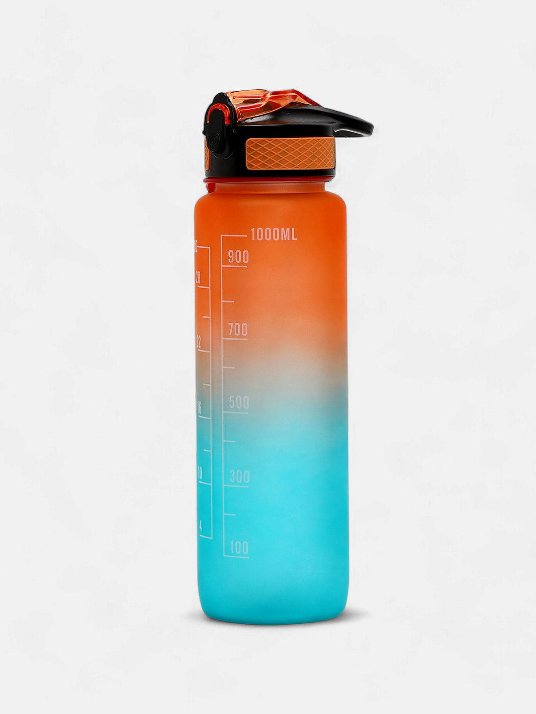 The Hydration Itinerary Sipper (1000 Ml) - Pumpkin Orange & Forest Green