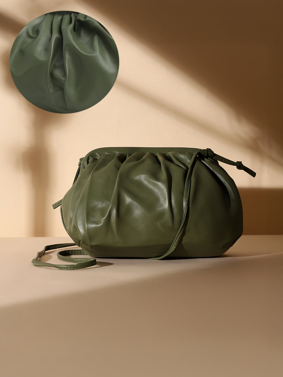 The Ischia Sling Bag - Olive Green