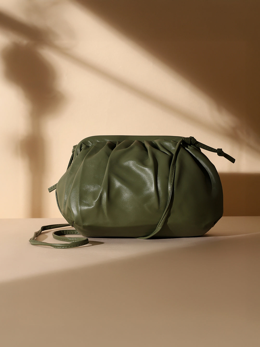 The Ischia Sling Bag - Olive Green