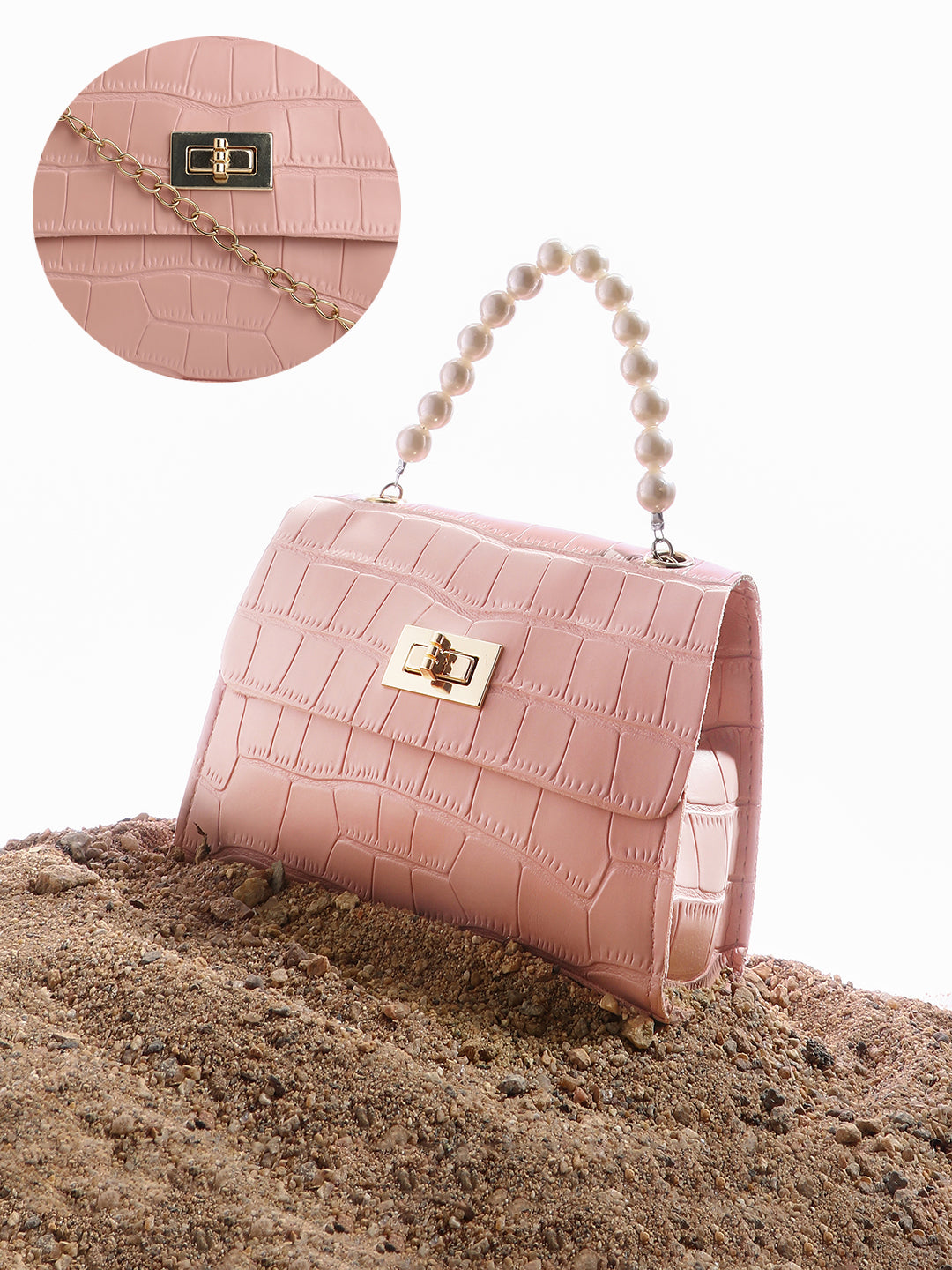 The Belle Micro Hand Bag - Blush Pink