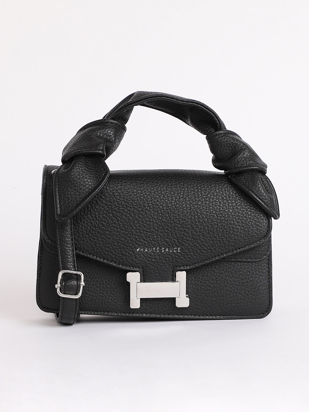 The Monogram Sash Hand Bag - Midnight Black