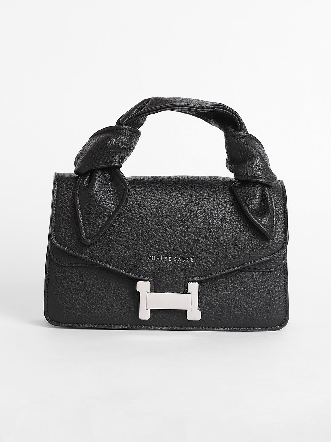 The Monogram Sash Hand Bag - Midnight Black