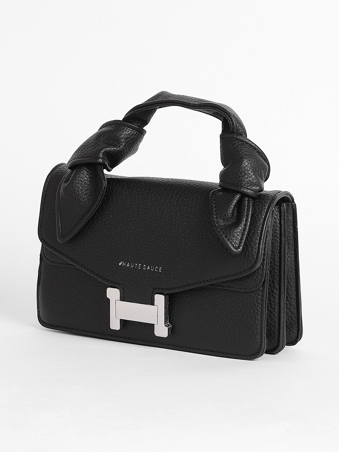 The Monogram Sash Hand Bag - Midnight Black