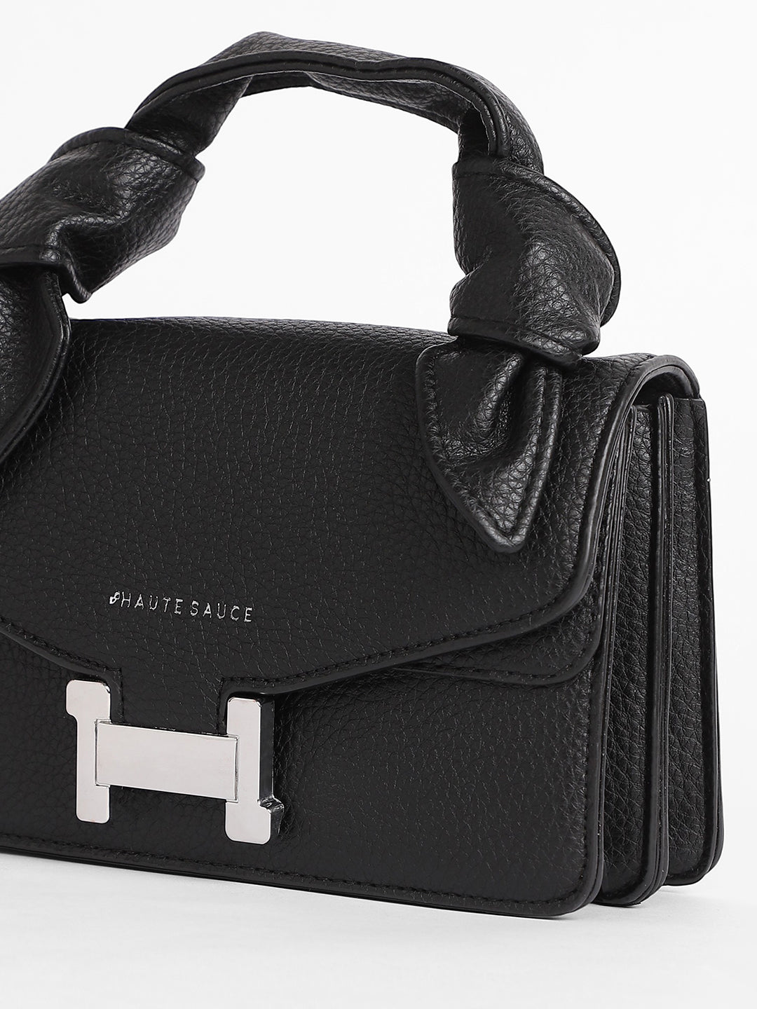 The Monogram Sash Hand Bag - Midnight Black