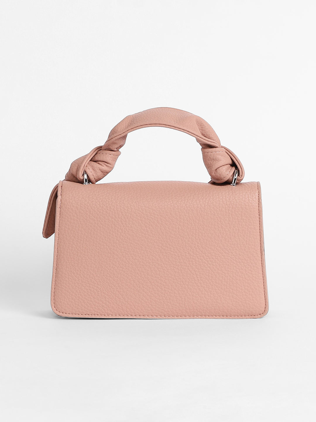 The Monogram Sash Hand Bag - Nude Pink