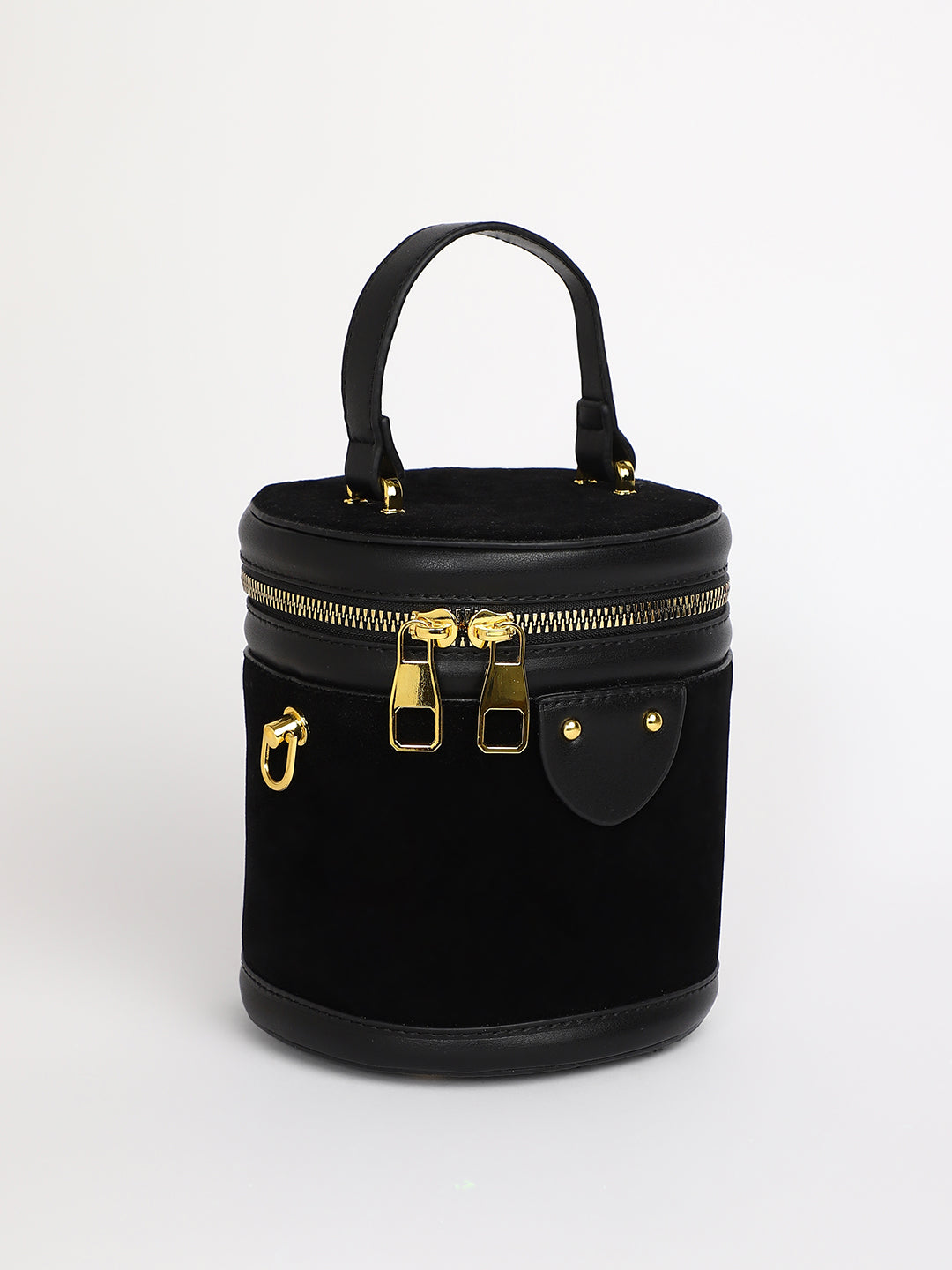 Women's The Velvet Bucket Bag - Midnight Black