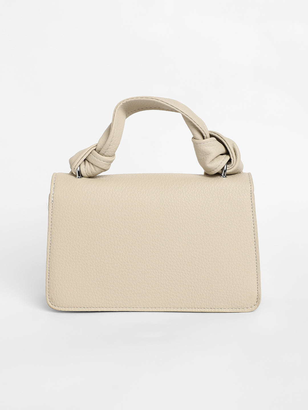 The Monogram Sash Hand Bag - Bone White