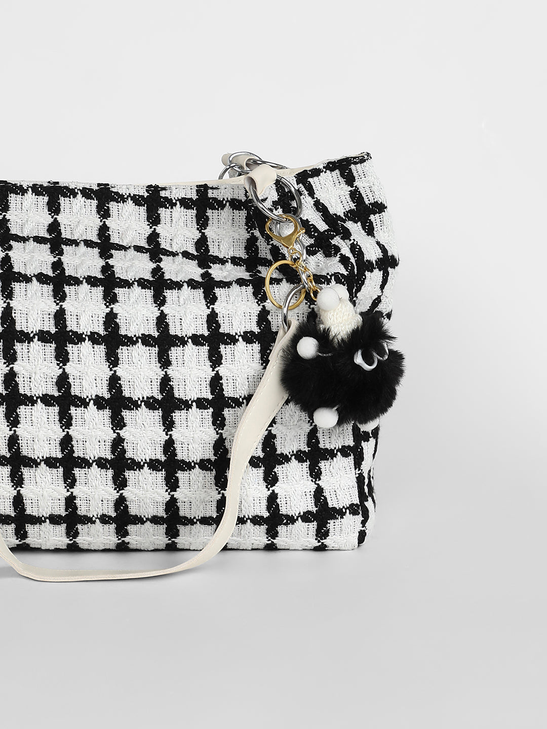 The Graph Tote Bag - Porcelain White & Raven Black