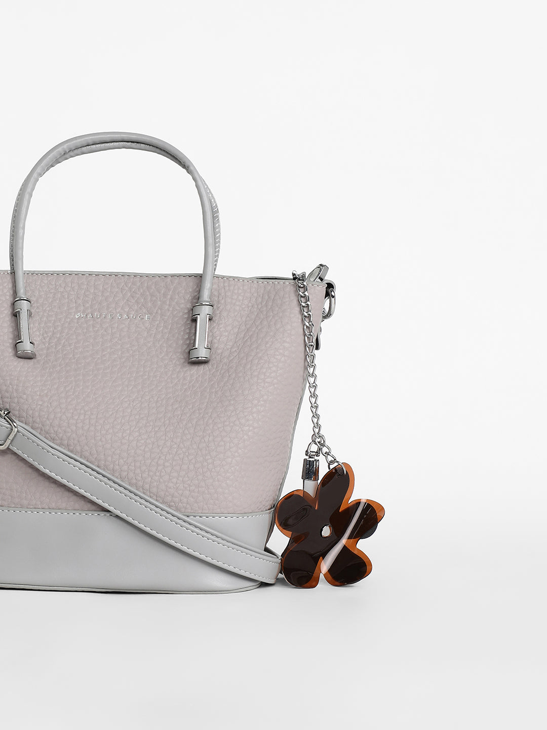 The Basket Hand Bag - Cloud Grey