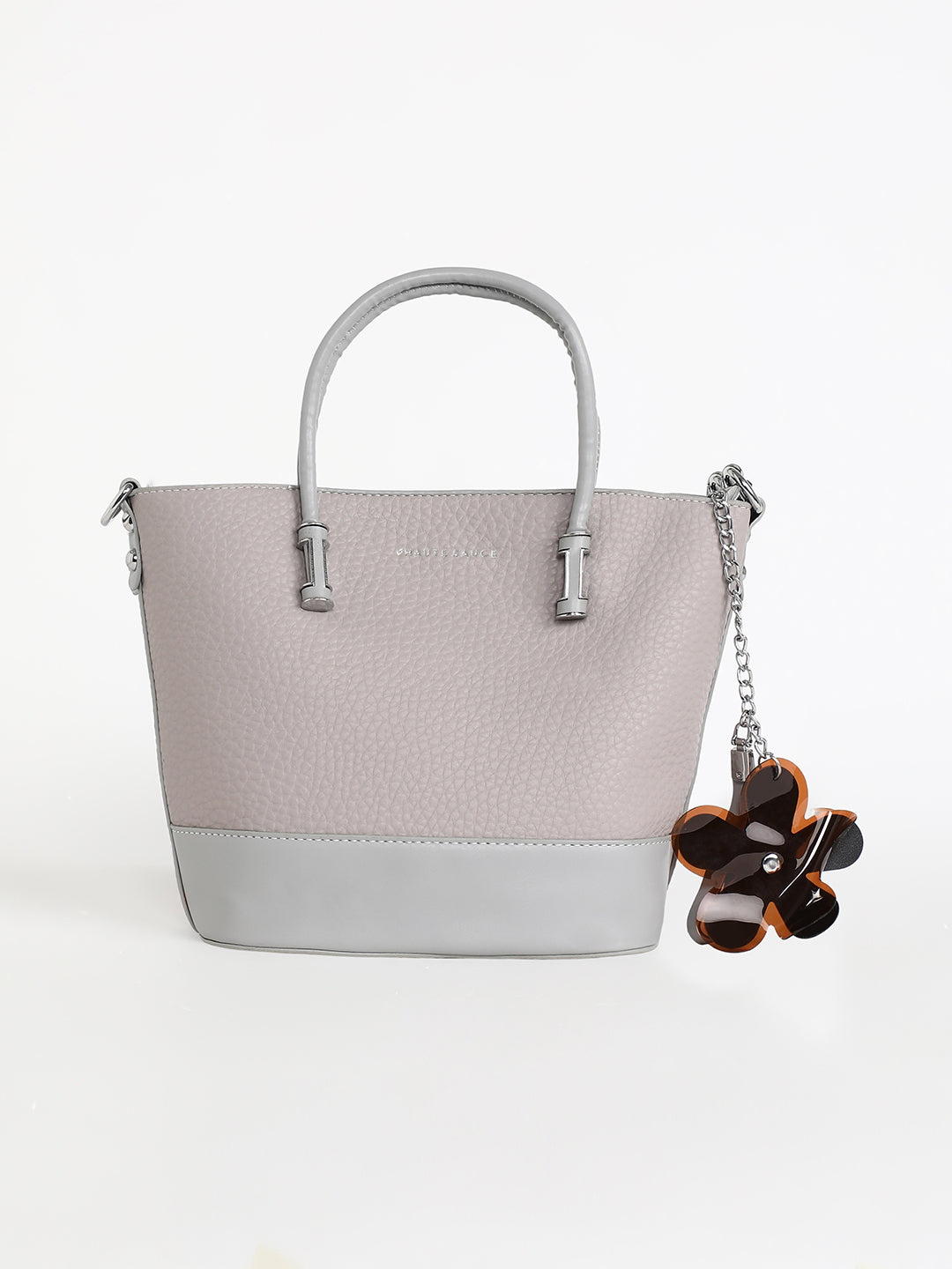 The Basket Hand Bag - Cloud Grey