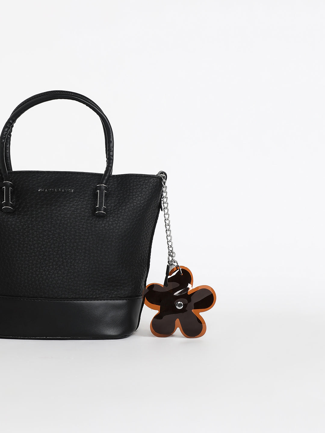 The Basket Hand Bag - Midnight Black