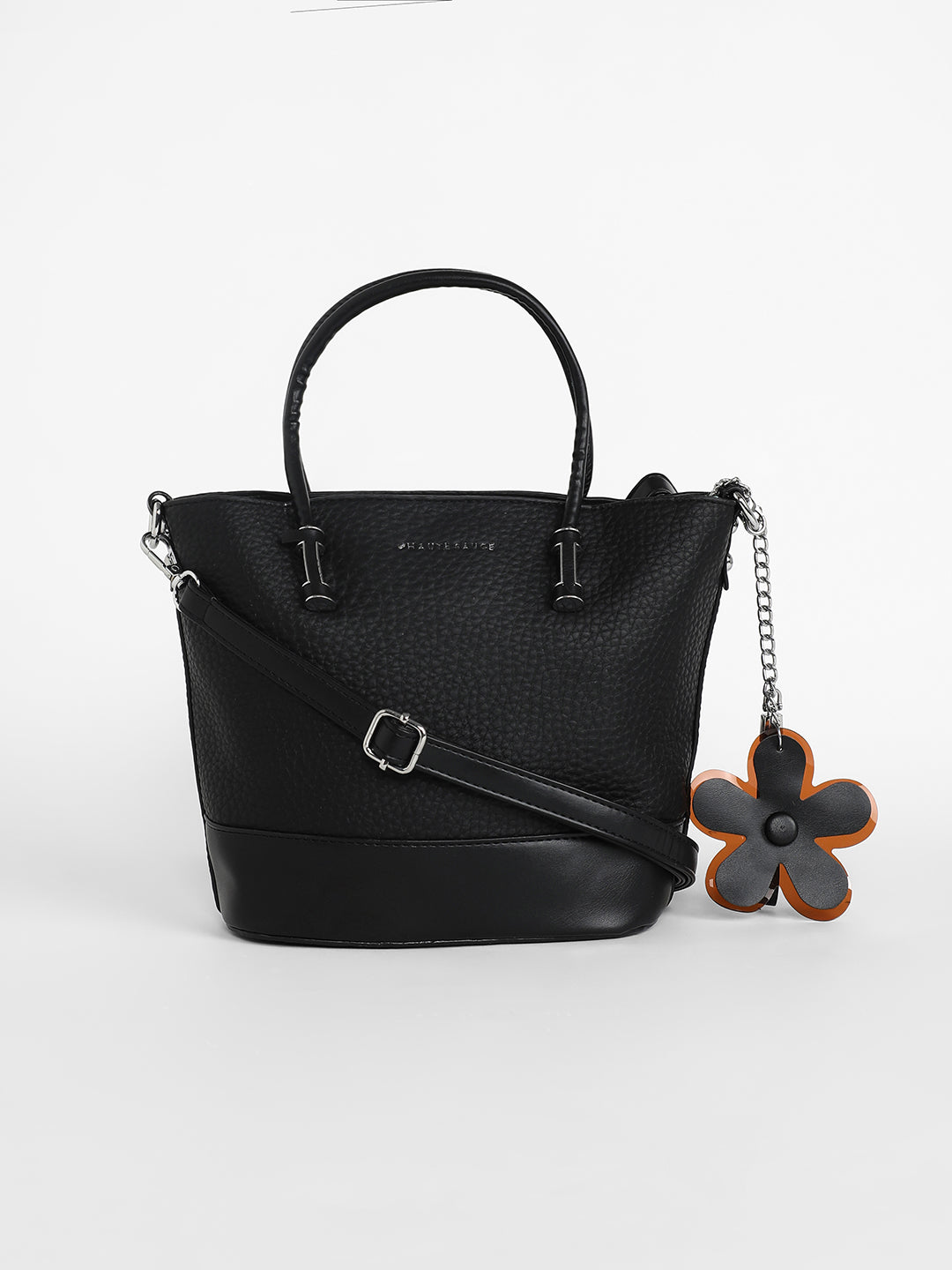 The Basket Hand Bag - Midnight Black