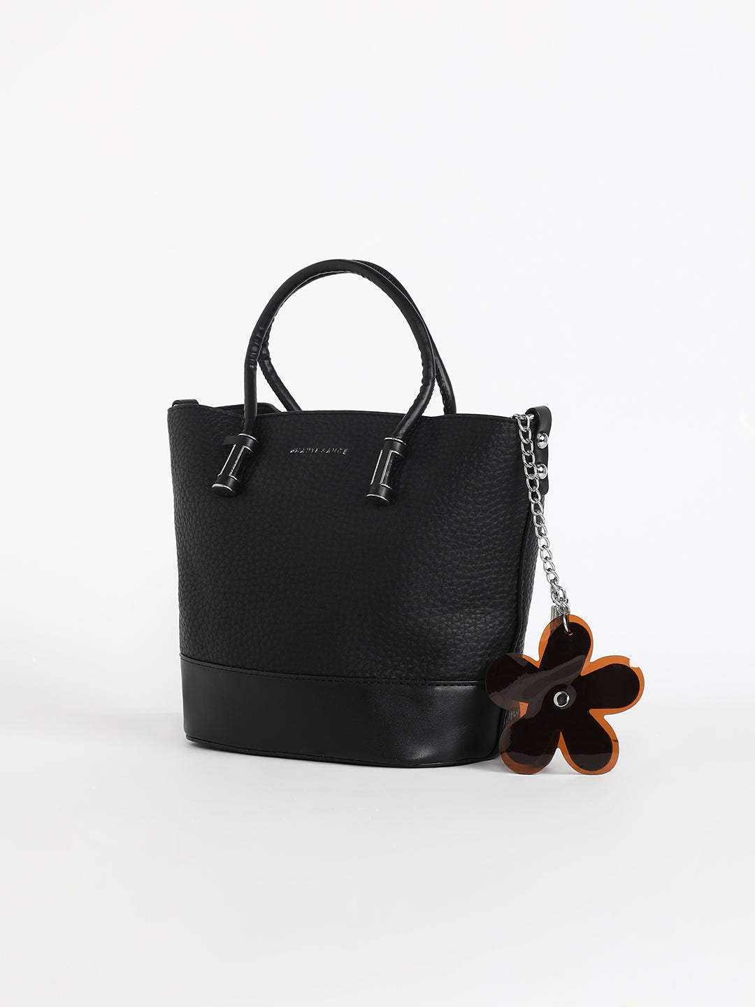 The Basket Hand Bag - Midnight Black