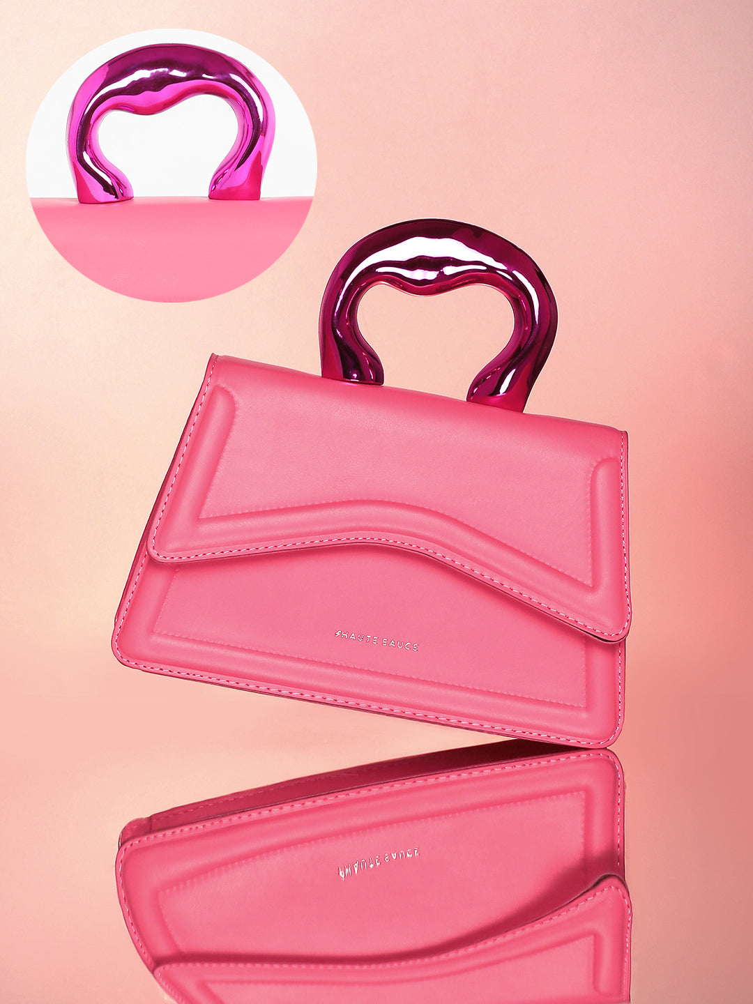 The Caldera Gloss Hand Bag - Rouge Pink