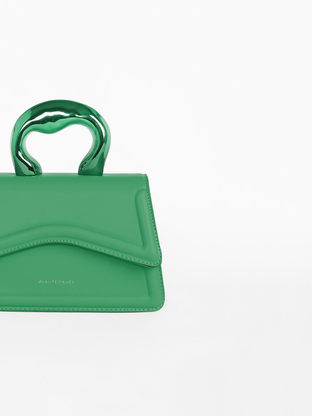 The Caldera Gloss Hand Bag - Shamrock Green