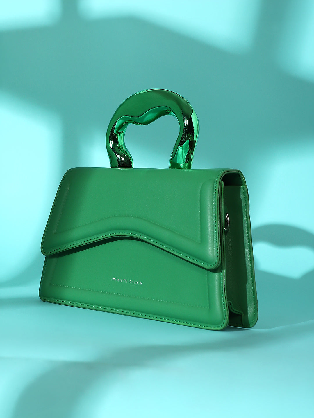 The Caldera Gloss Hand Bag - Shamrock Green