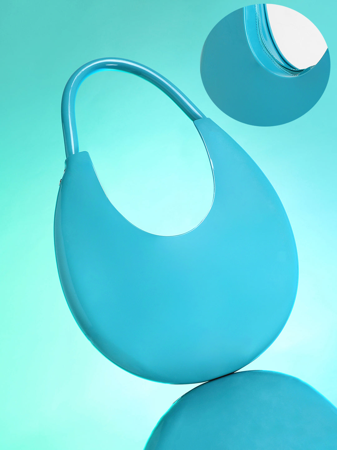 The Lucida Hobo Bag - Ocean Blue