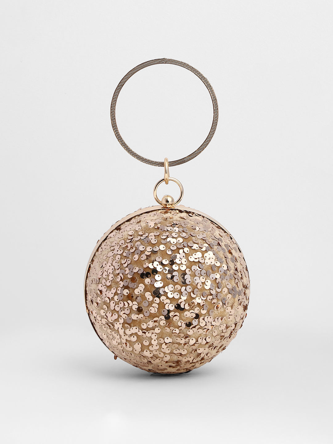 The Discotheque Clutch Bag - Champayne Gold